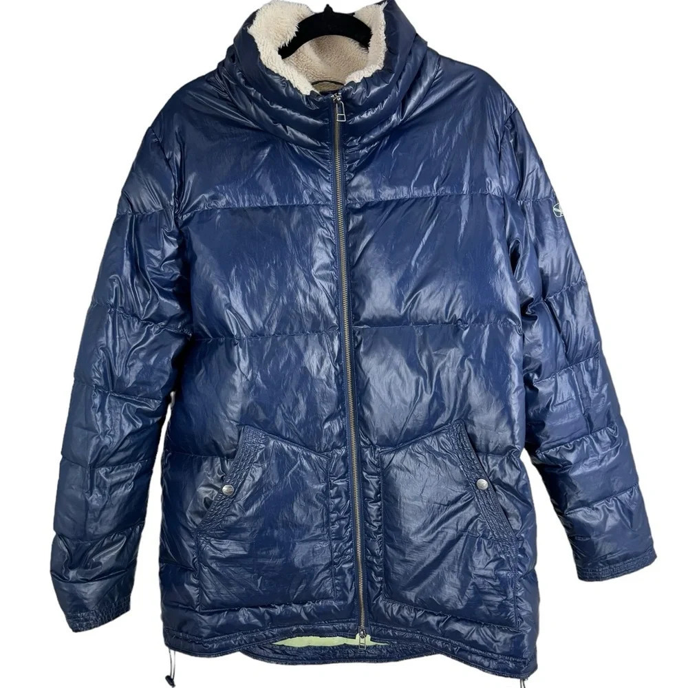 Carve Designs XL puffer jacket with shearling collar
